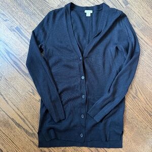 J Crew Factory Black Cardigan